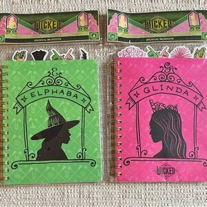 Wicked Elphaba and Glinda Journals Set